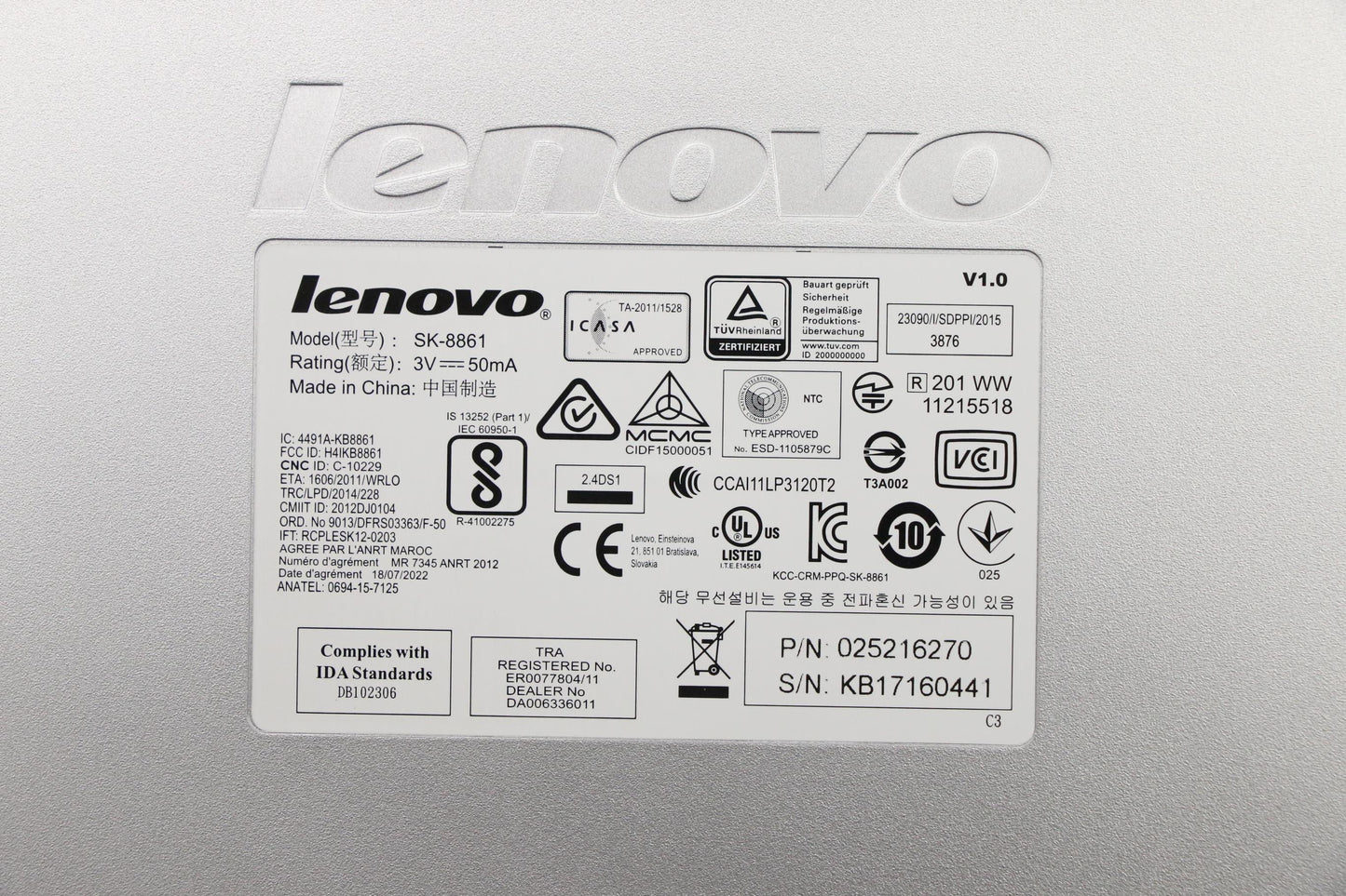 Lenovo Kb Keyboards External - 25216270