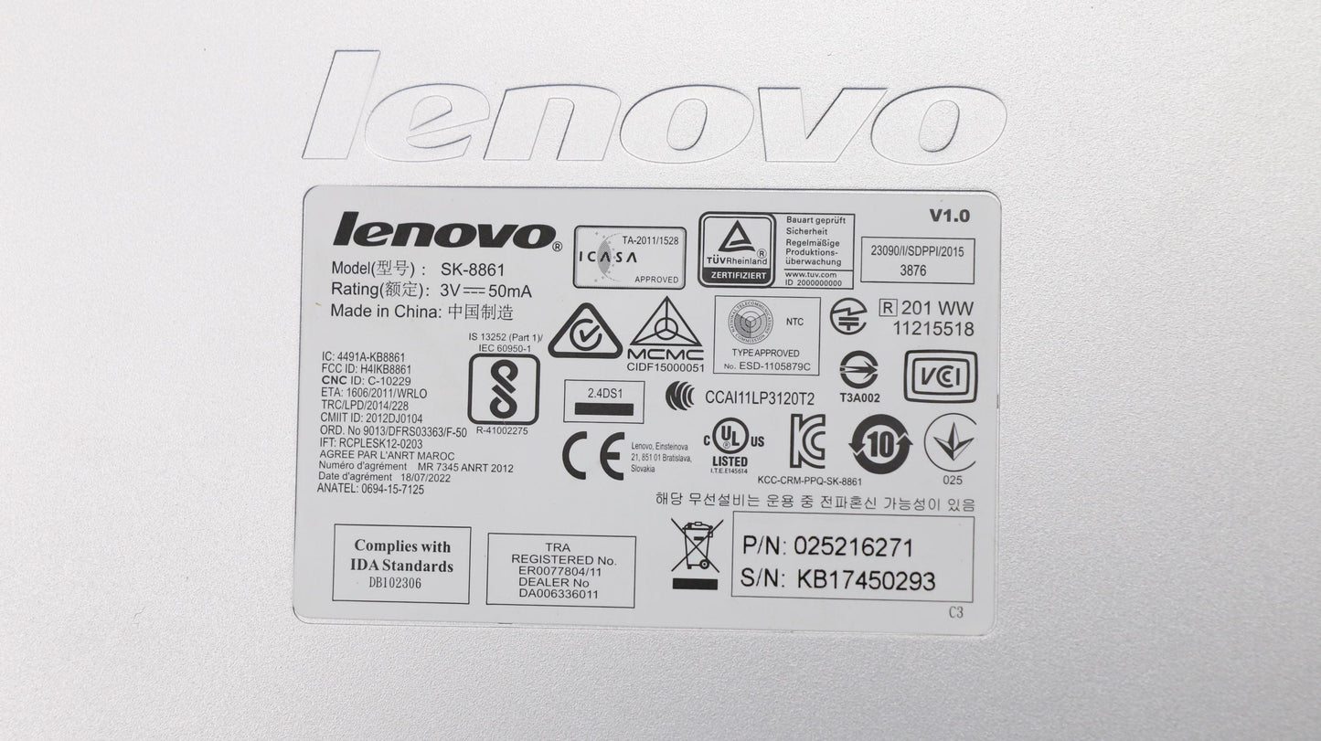 Lenovo 25216271 Kb Keyboards External