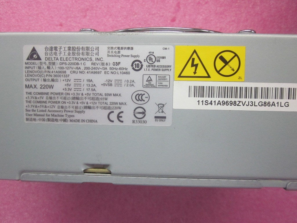 Lenovo Powersup Cru 220W Ps - 41A9697