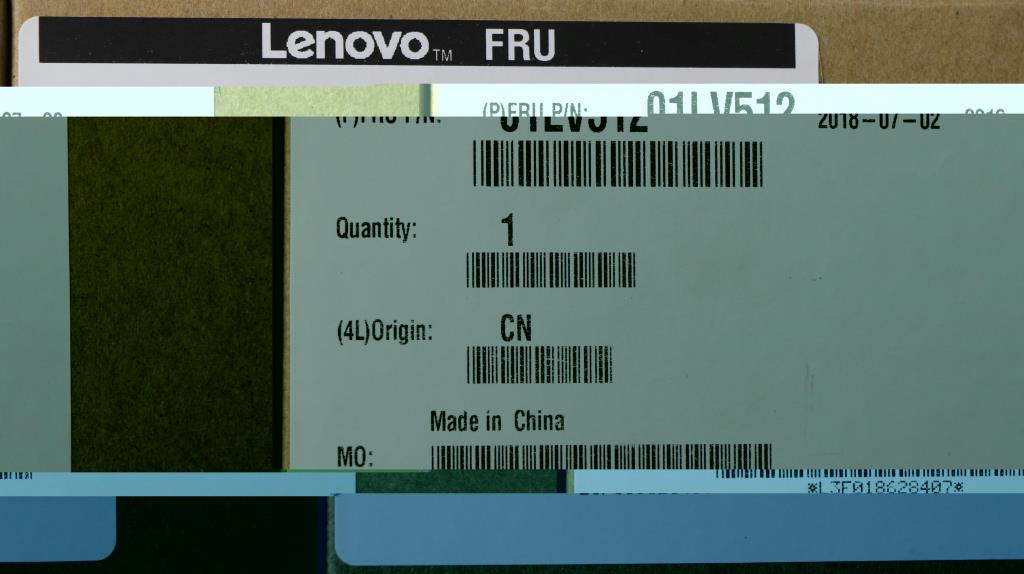 Lenovo (01LV512) CS16 2BCP, Mylar Card, Black, Chicony