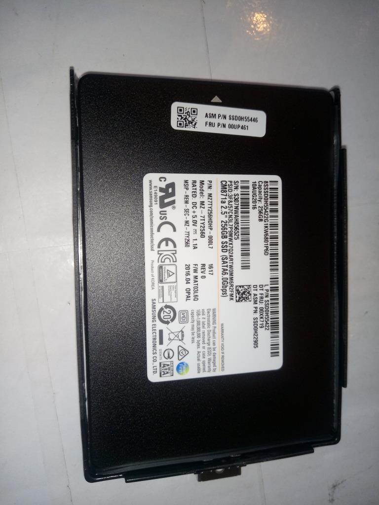 Lenovo 256Gb 2.5 Hdd Sata6G - 00UP461