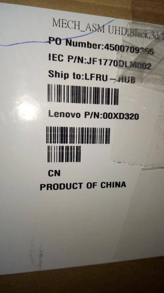 Lenovo Ma Mechanical Assemblies - 00XD320