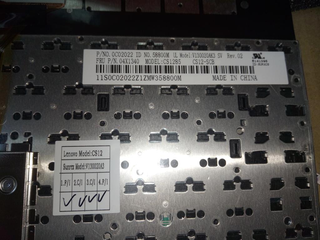 Lenovo Ki Keyboards Internal - 04X1340