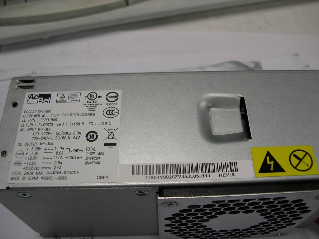 Lenovo 36001859 Power Supply Tfx 240W Active P