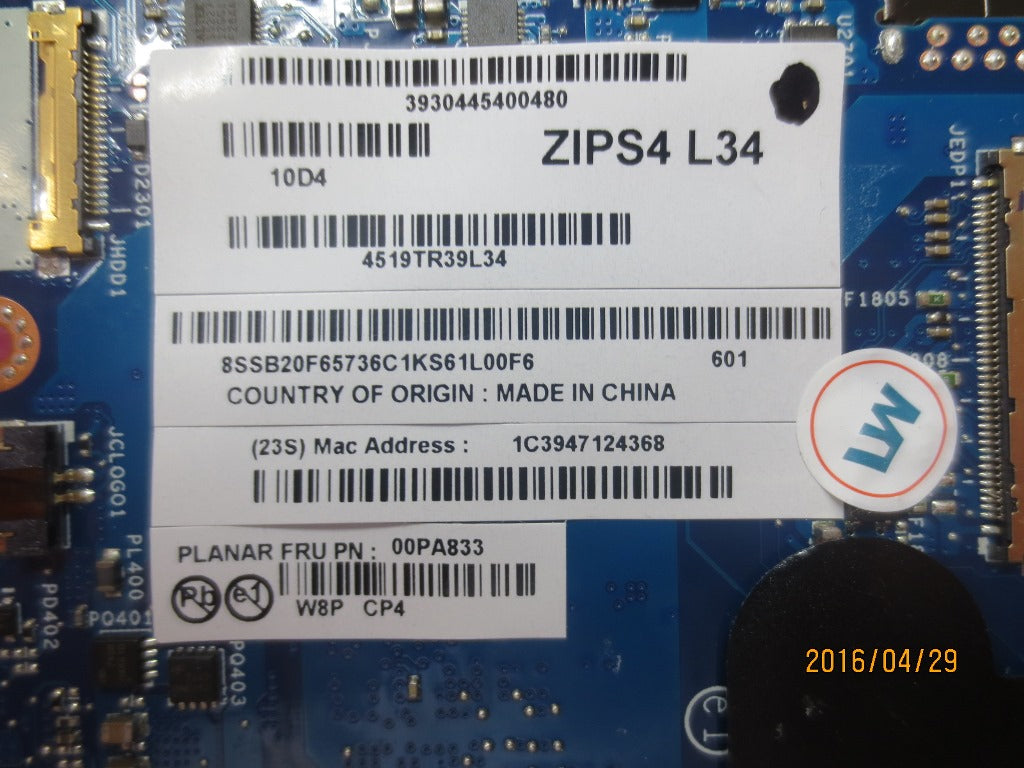Lenovo Pl System Boards - 00PA833