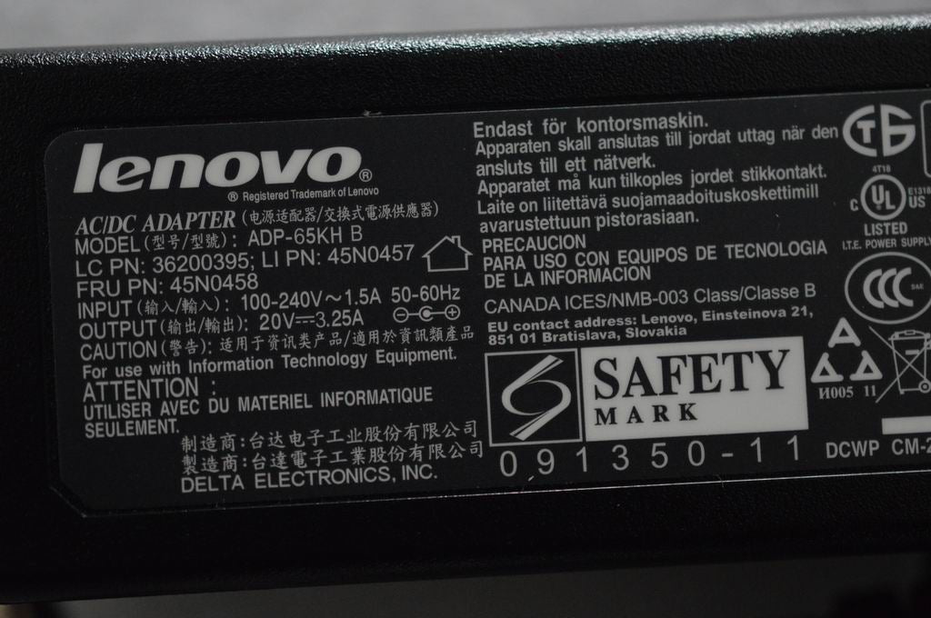 Lenovo Adp 65W 3P Delta Adp-65Kh Bd(3 - 36200395
