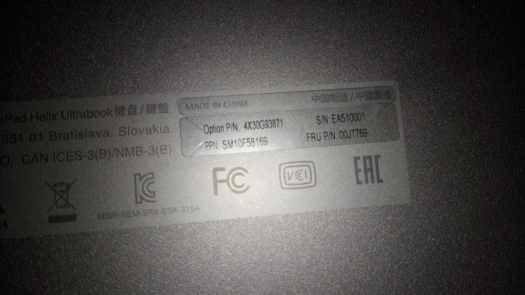 Lenovo Ki Keyboards Internal - 00JT769