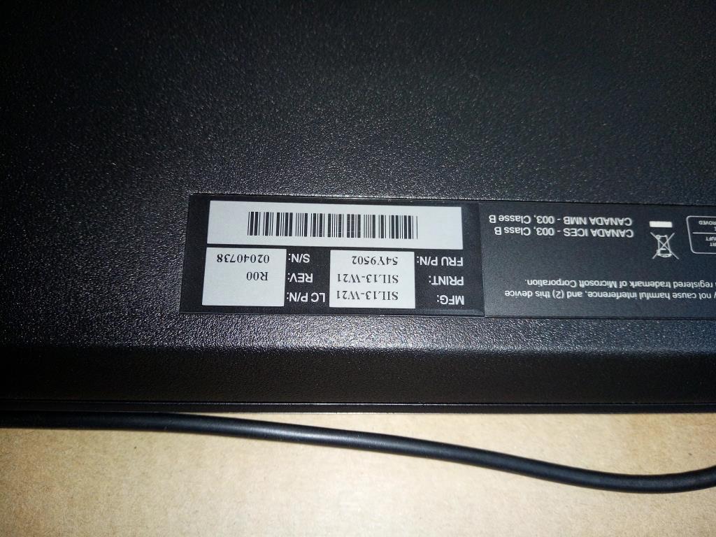 Lenovo 54Y9502 Keyboard Edge Kb New F5,Usb,Fr