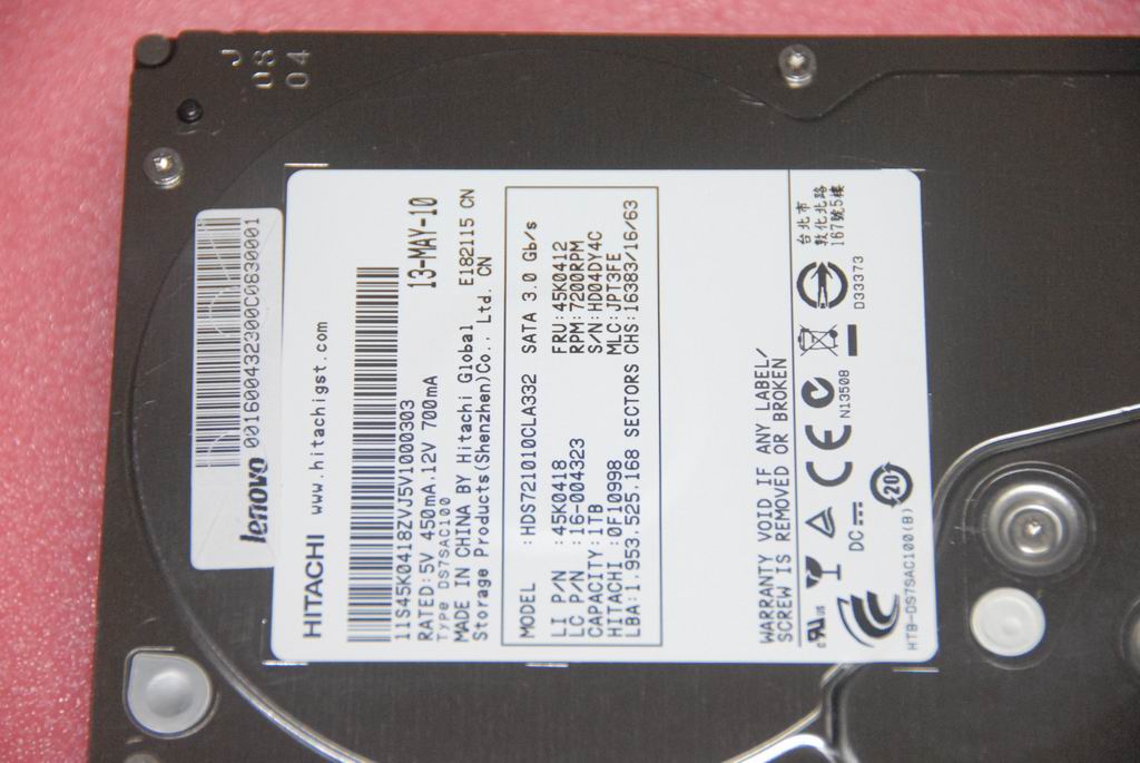 Lenovo 16004323 Hdd Hitachi Jupiter Hds721010C