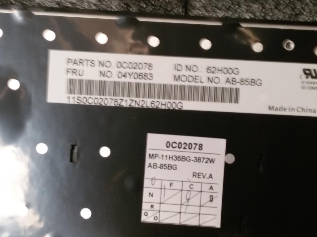 Lenovo Ki Keyboards Internal - 04Y0683