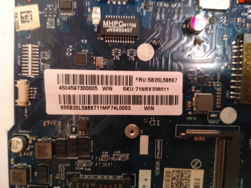 Lenovo 5B20L58687 Mb A6 7310 M W/Rtc & Mylar Win