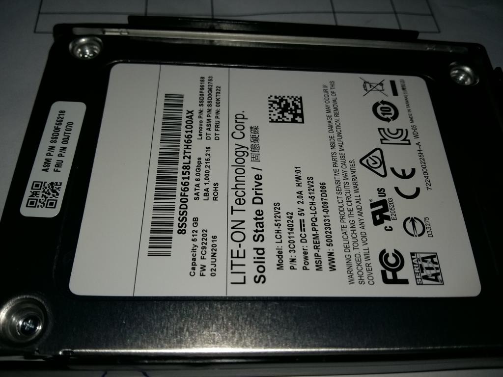 Lenovo 00JT070 Solid State Drive