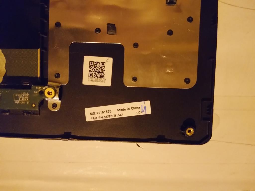 Lenovo Logic Upper Assembly 15T Black - 5CB0L81541