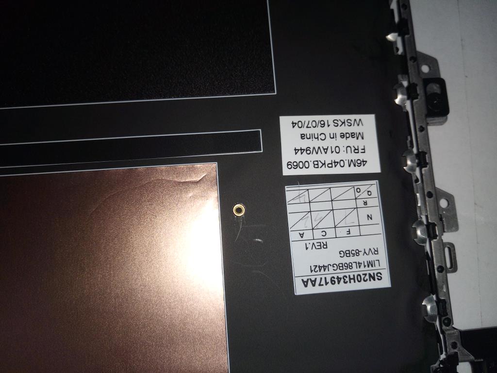 Lenovo Ma Mechanical Assemblies - 01AW944