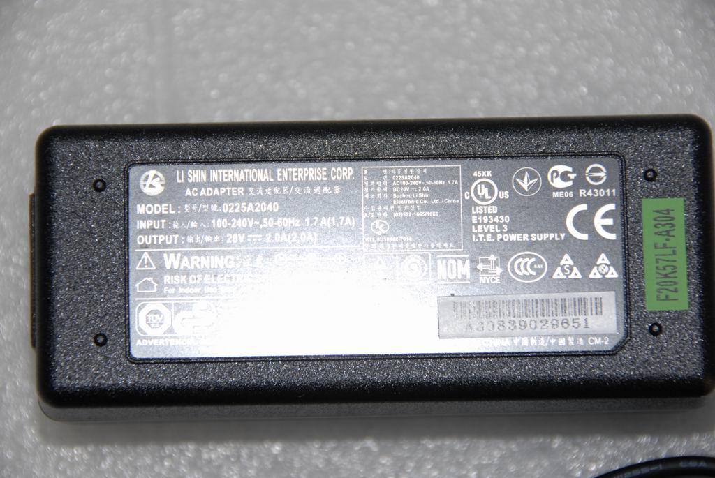 Lenovo Adt Fl1 Liteon Blk 20V2A Sls02 - 36001608