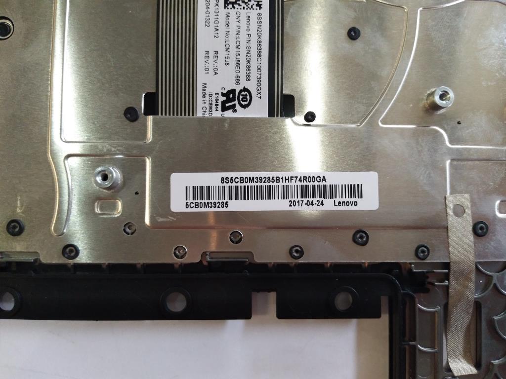 Lenovo Upper Case B 80U4 Bk W/Sp - 5CB0M39285
