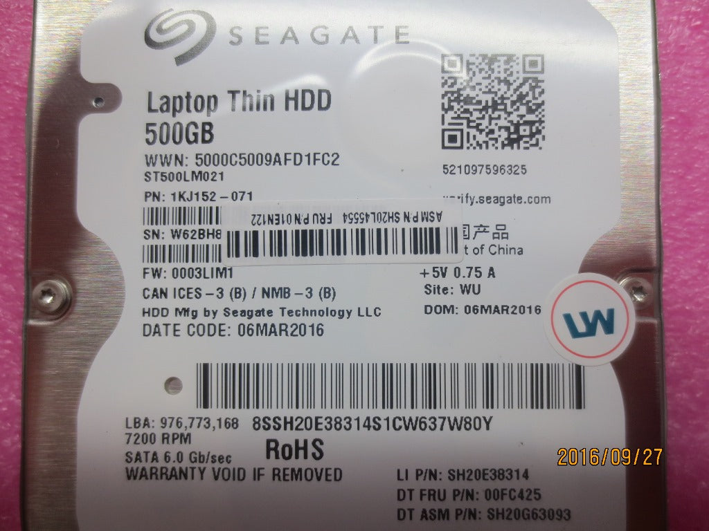 Lenovo 01EN122 Hd Hard Drives