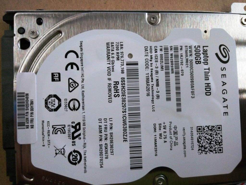 Lenovo Hd Hard Drives - 00HT891