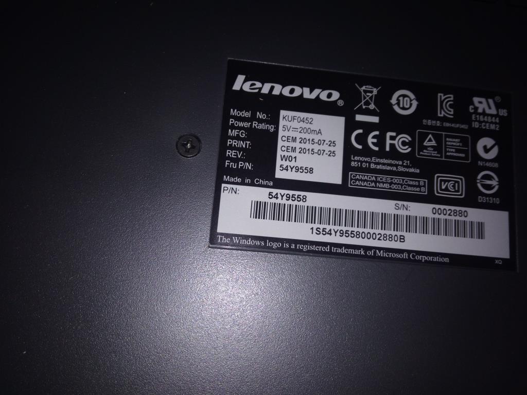 Lenovo Fingerprint(Epeat Gold) Japane - 54Y9558