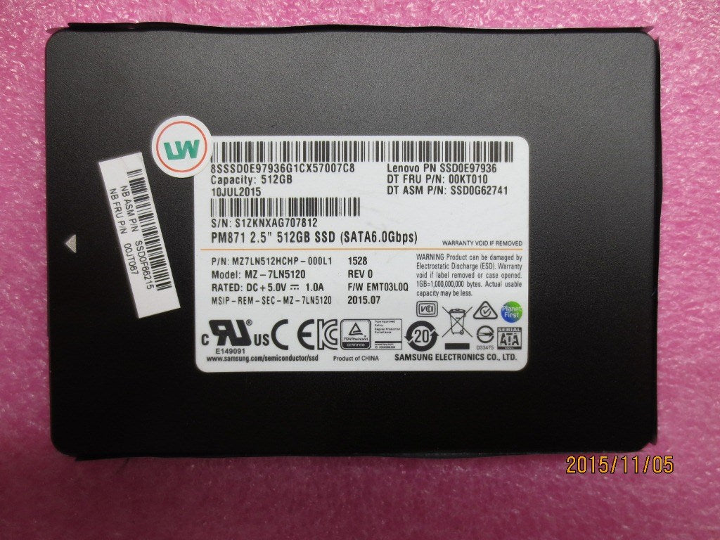 Lenovo 00JT067 Sd Solid State Drives