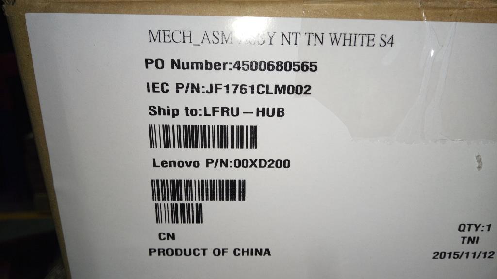 Lenovo Ma Mechanical Assemblies - 00XD200