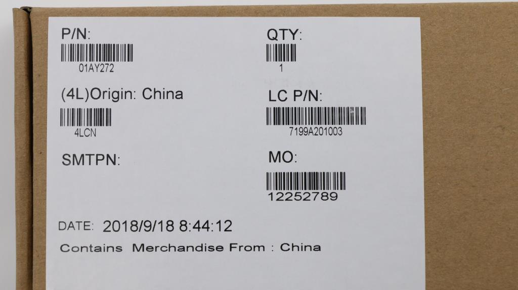 Lenovo Fru Label Kit - 01AY272