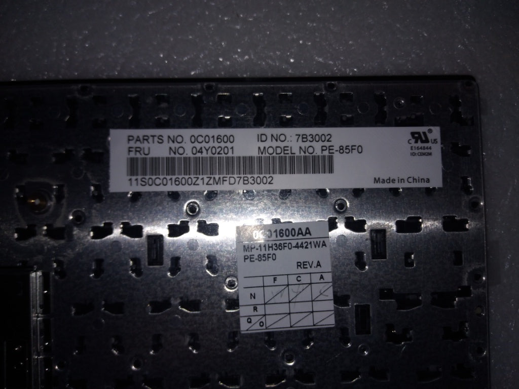 Lenovo Ki Keyboards Internal - 04Y0201