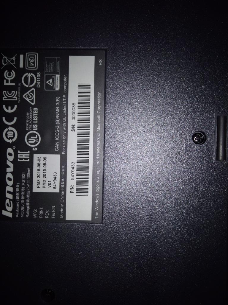 Lenovo Kb Keyboards External - 54Y9433
