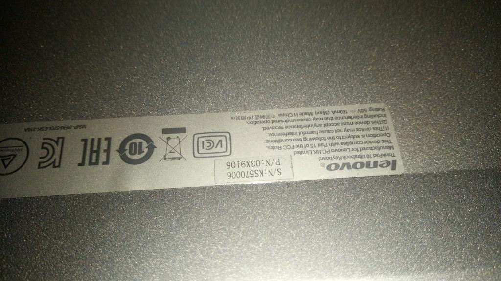 Lenovo Ki Keyboards Internal - 03X9105