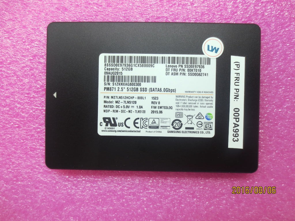 Lenovo 00PA993 Sd Solid State Drives