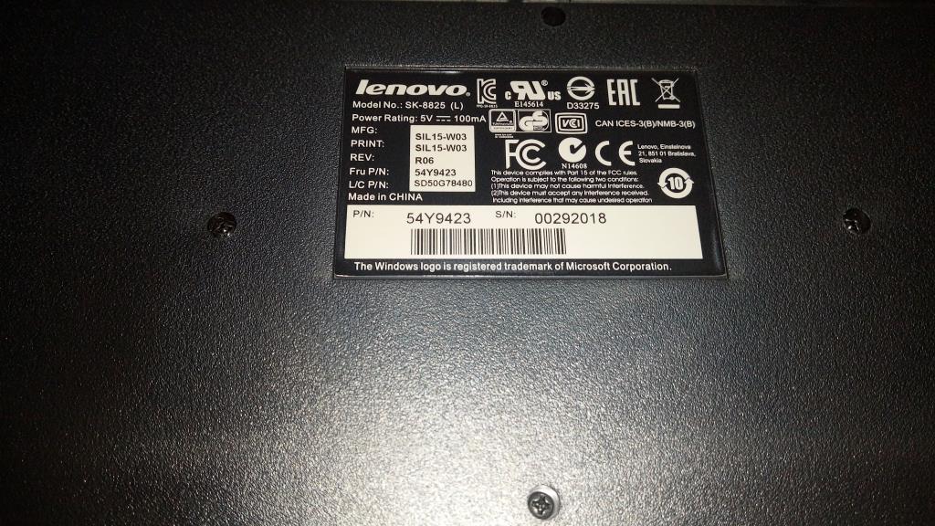 Lenovo Keyboard Netvista,Usb,Kr - 54Y9423
