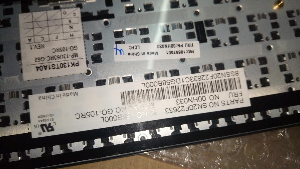 Lenovo Ki Keyboards Internal - 00HN033