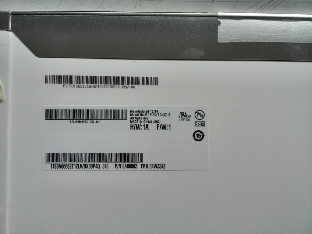 Lenovo 18200157 Lcd 15.6Hd Au B156Xtn02.0