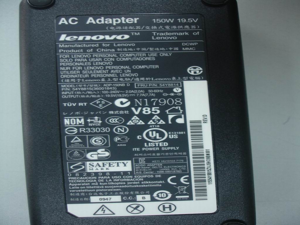 Lenovo 36001843 Adt Delta Adp-150Nb Db 150W