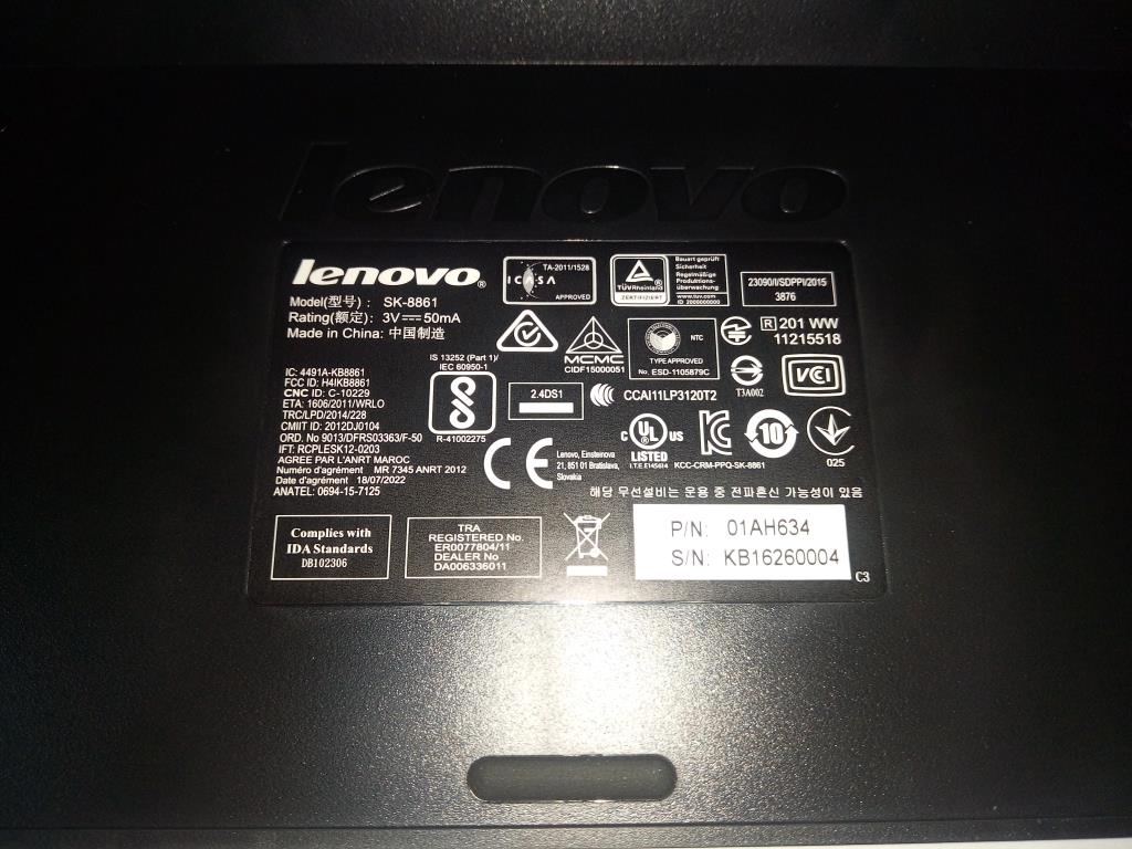 Lenovo 01AH634 Kb Keyboards External