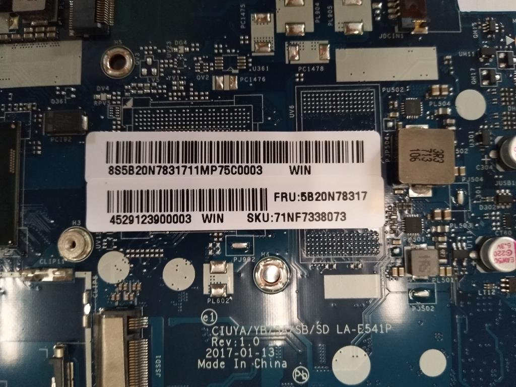Lenovo Mb Uma I5-7200U Nbl Nfp Win - 5B20N78317