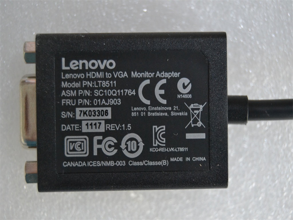 Lenovo Hdmi To Vga Dongle - 01AJ903