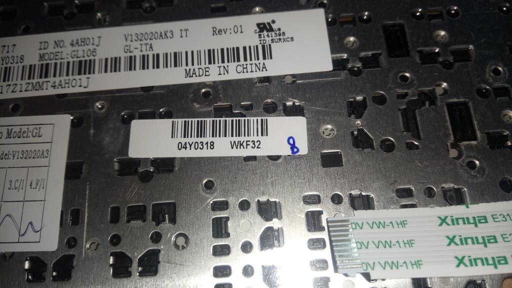 Lenovo Ki Keyboards Internal - 04Y0318