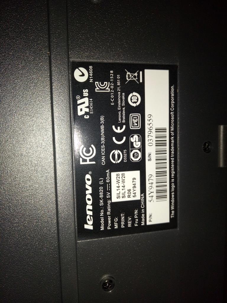 Lenovo Kb Keyboards External - 54Y9479