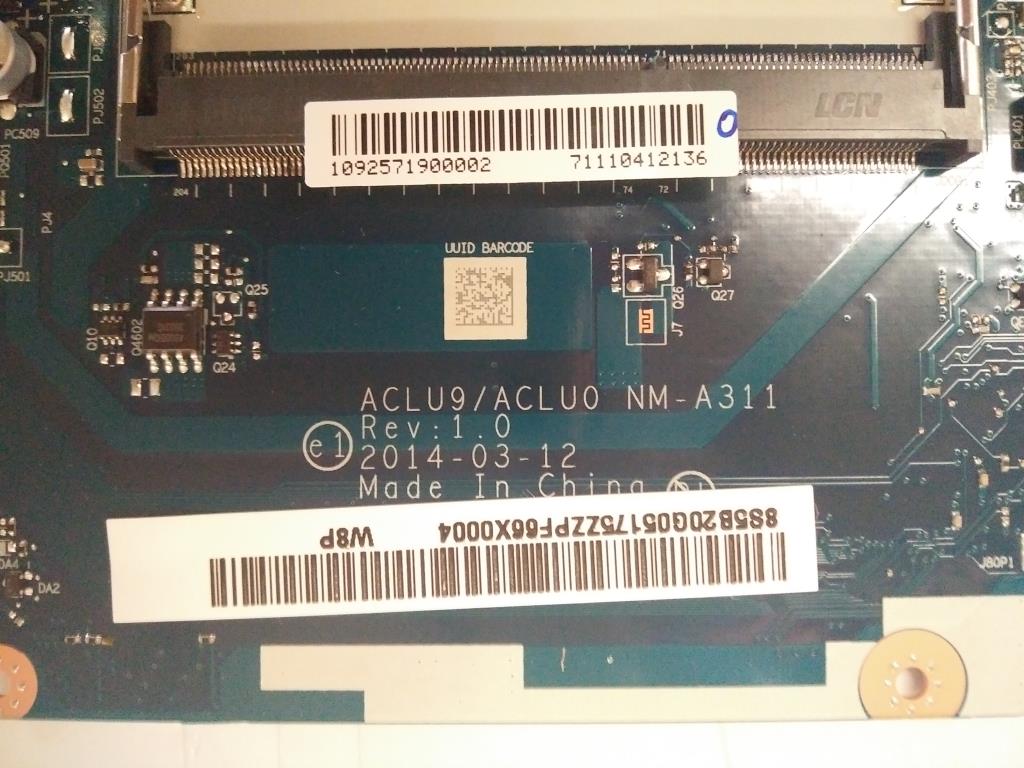 Lenovo L G50-30 W8P Uma N3530 100M - 5B20G05175