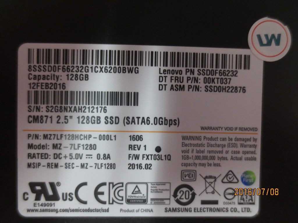 Lenovo 00HT950 Sd Solid State Drives