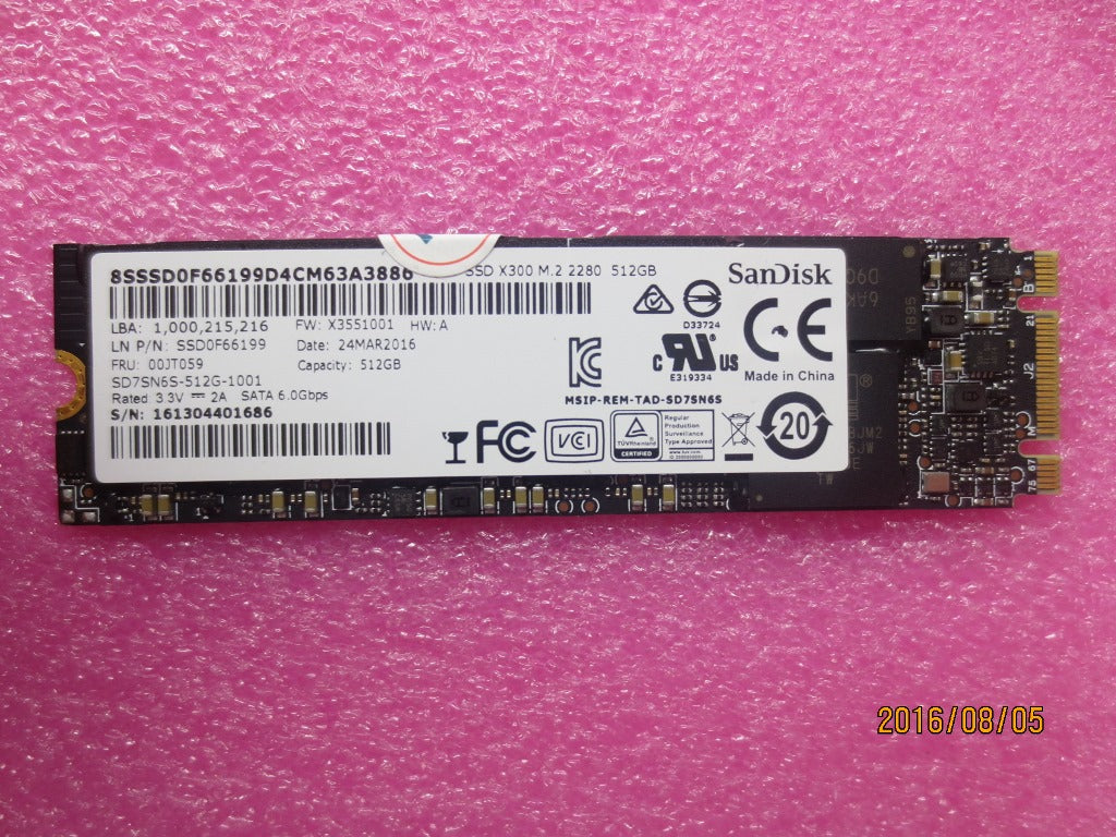 Lenovo Sd Solid State Drives - 00JT059