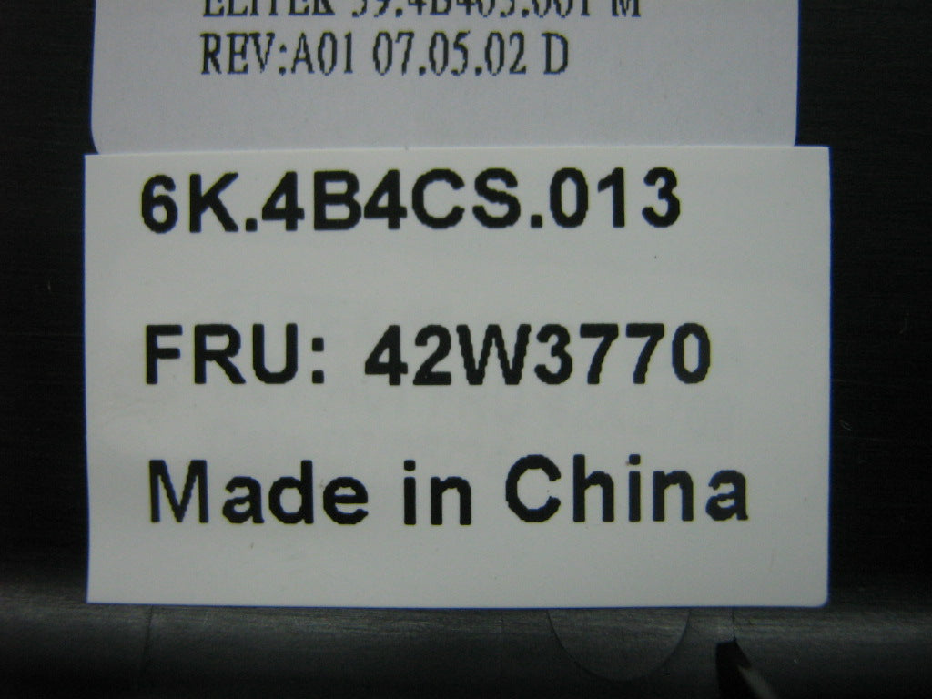 Lenovo Bezel Keyboardbzlthkplogo - 42W3770