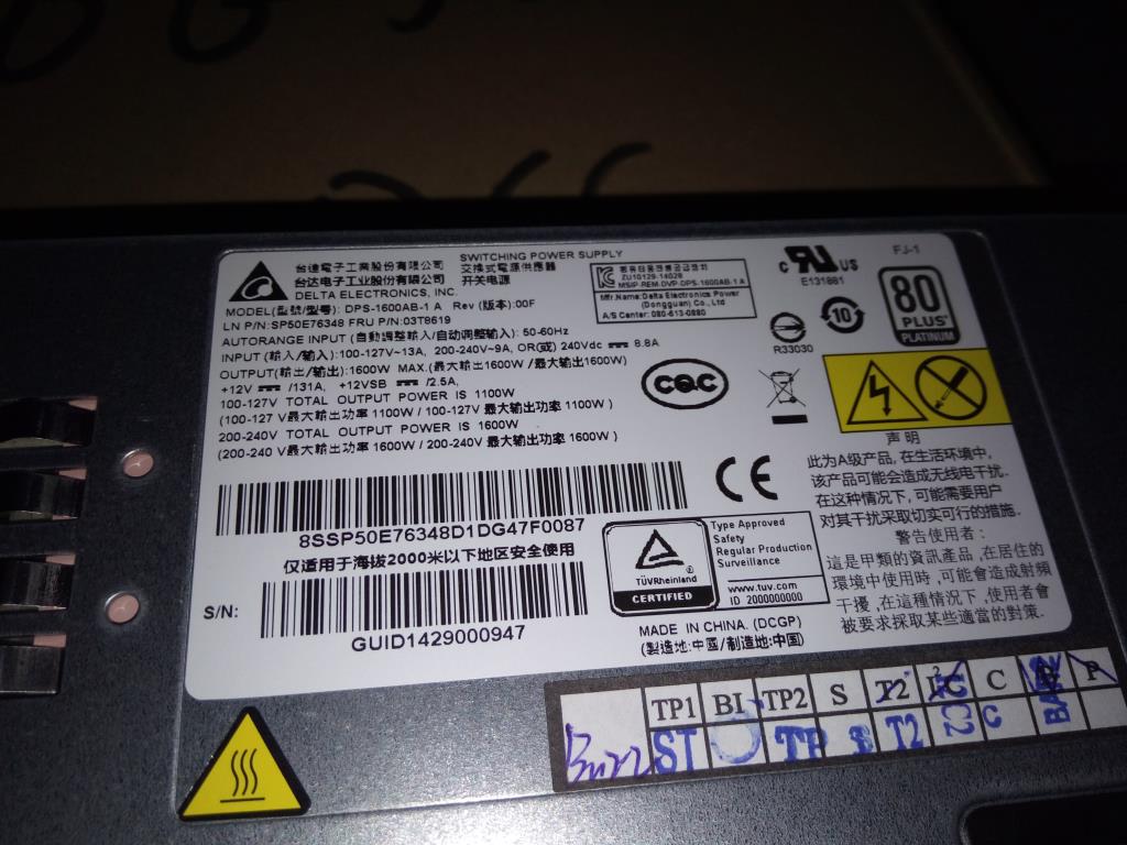 Lenovo Power Supplies Internal - 03T8619