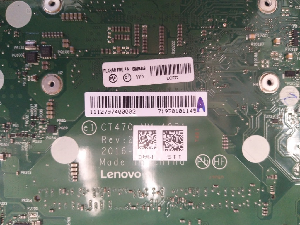 Lenovo Mb I76600U Uma Win Ytpm Dtpm1. - 00UR449