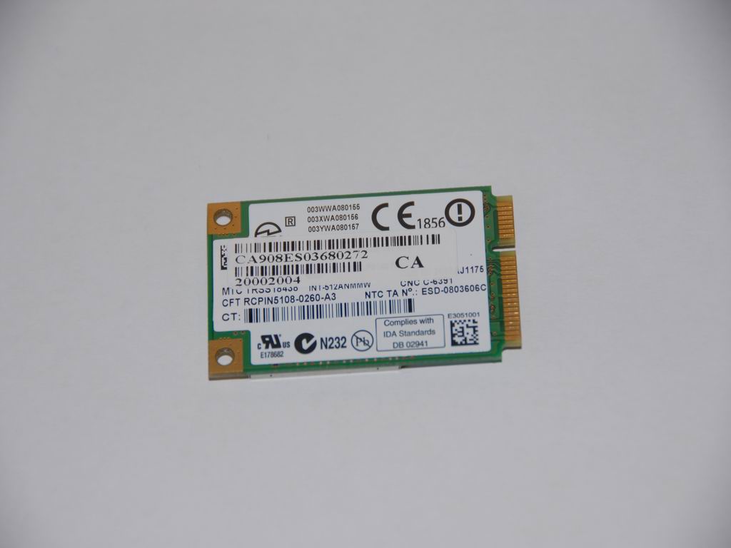 Lenovo 20002004 Wlan Intel 5100N Mow Rw M Pcie