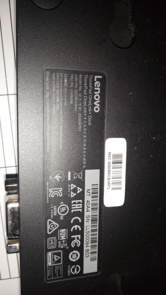 Lenovo Ds Docking Stations - 03X6296