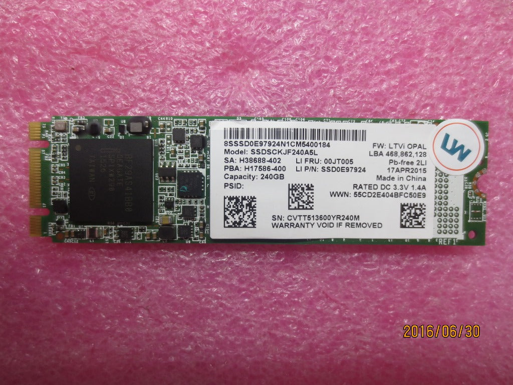 Lenovo 240G,M.2,2280,Sata6G,Intel,Opa - 00JT005