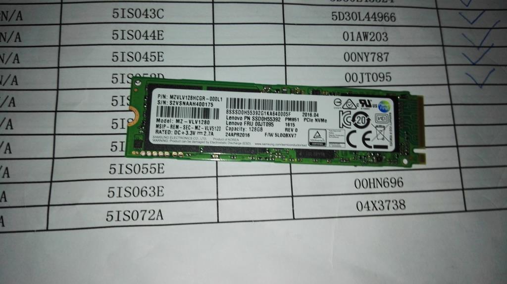 Lenovo 00JT095 Sd Solid State Drives