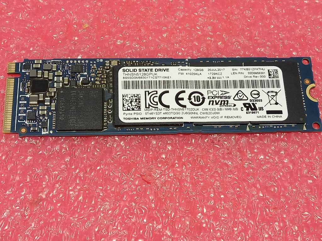 Lenovo Tsb Xg4 128G M.2 2280 Pcie Ssd - 5SD0M56301